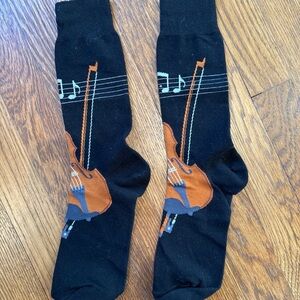 Musical Instrument Design Black Socks
